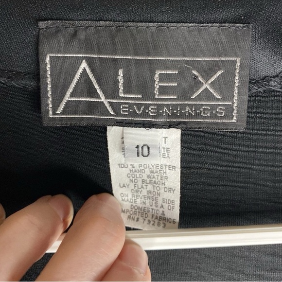 Alex Evenings Floral Sparkle Dress 2 Piece Purple Gown Sz 10 Mother Of The Bride - Picture 10 of 15